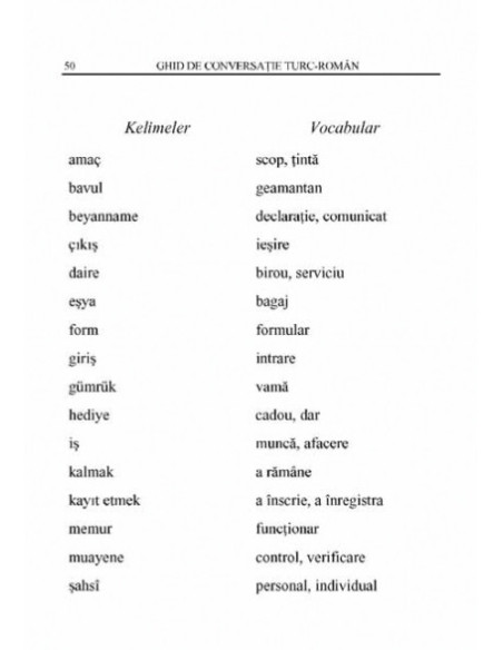Ghid de conversație turc-român