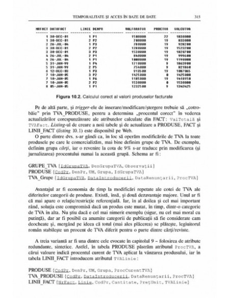 Proiectarea bazelor de date. Normalizare și postnormalizare. Implementări SQL și Oracle