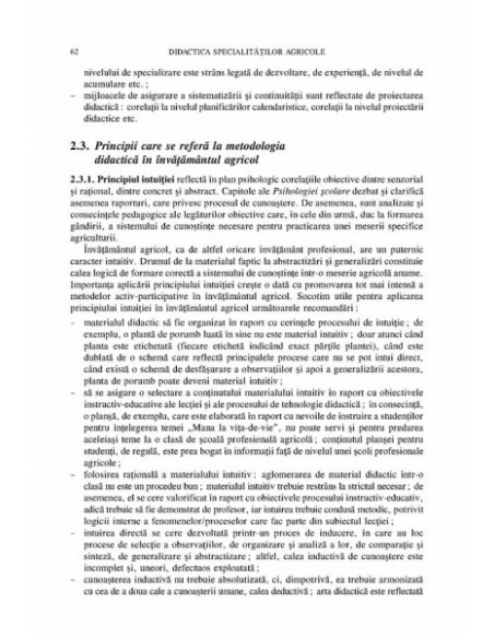 Didactica specialităților agricole