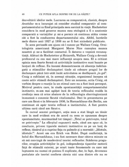 Ce putem afla despre om de la gâşte?