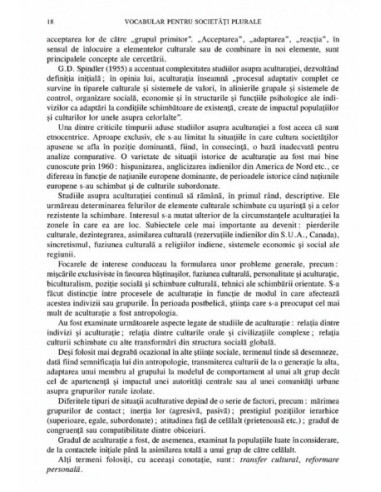 Vocabular pentru societăţi plurale /...