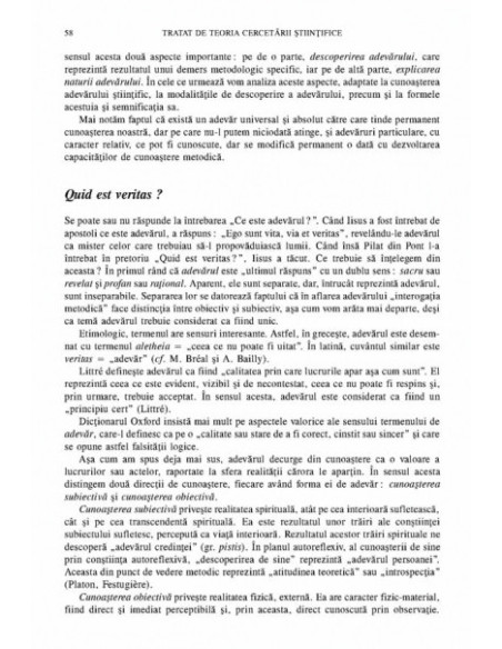 Tratat de teoria cercetării știintifice