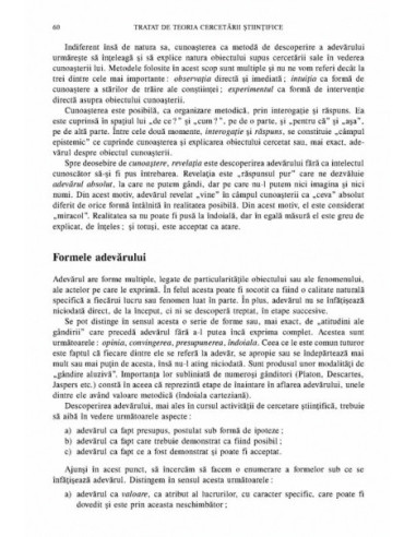 Tratat de teoria cercetării știintifice