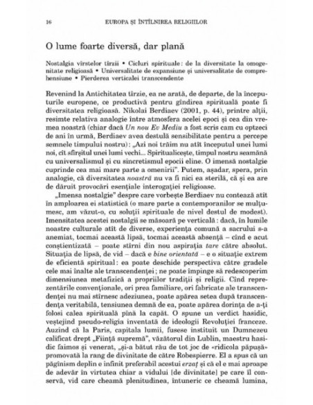Europa şi întîlnirea religiilor
