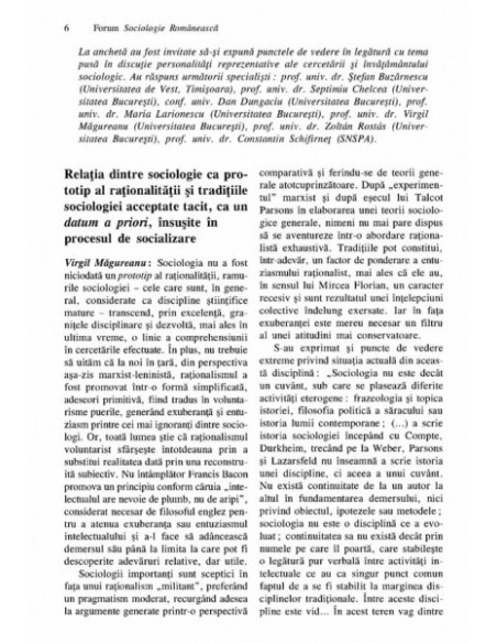 Sociologie Românească.  Volumul III. Nr. 1. Primăvara 2005