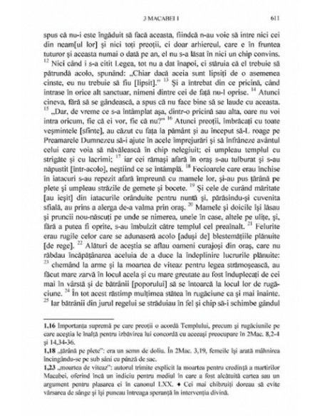 Septuaginta 3. 1-2 Paralipomene • 1-2 Ezdra • Ester • Iudit • Tobit • 1-4 Macabei