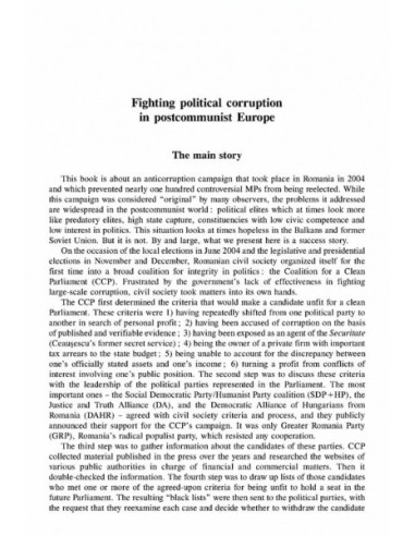 A Quest for Political Integrity