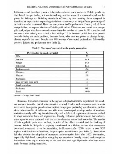 A Quest for Political Integrity