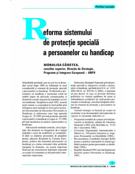 Revista de Asistență Socială. Nr. 4/2004