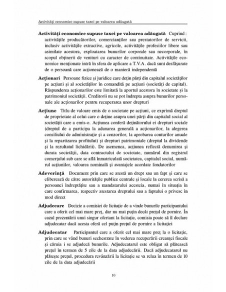 Concepte și expresii importante pentru aplicarea legislației fiscale din România