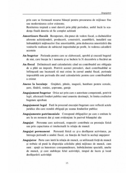 Concepte și expresii importante pentru aplicarea legislației fiscale din România