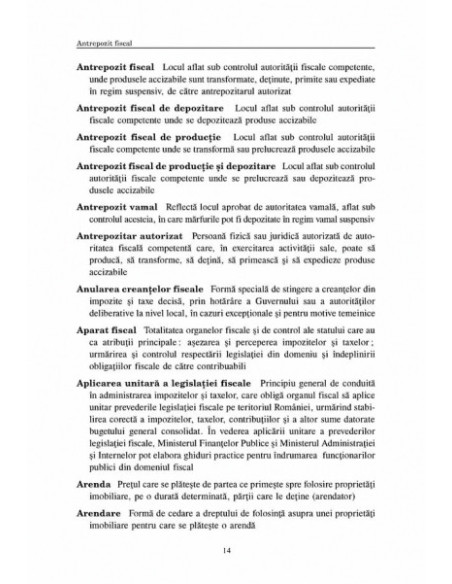 Concepte și expresii importante pentru aplicarea legislației fiscale din România