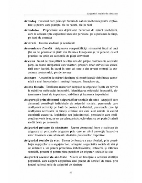 Concepte și expresii importante pentru aplicarea legislației fiscale din România