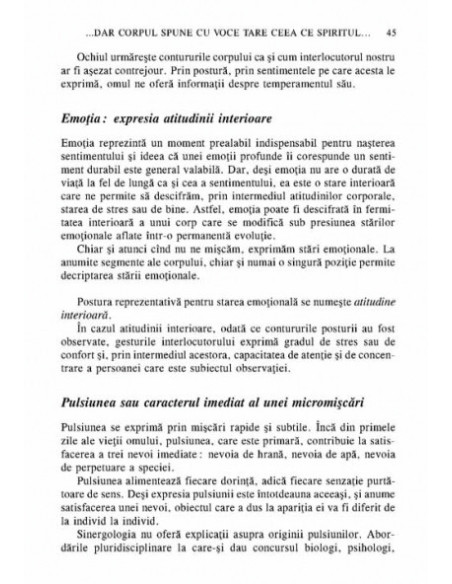 Sinergologia. De la limbajul trupului la arta de a citi gândurile celuilalt