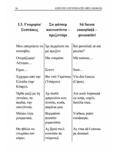 Ghid de conversație grec-român