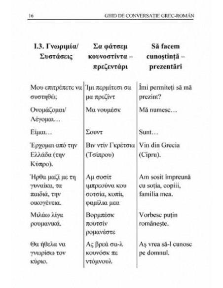 Ghid de conversație grec-român