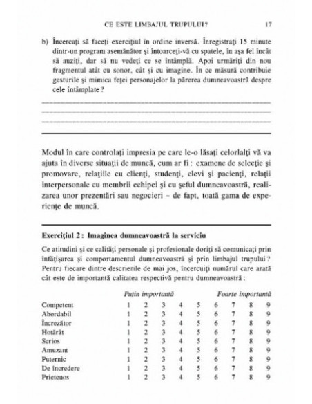 Limbajul trupului la serviciu