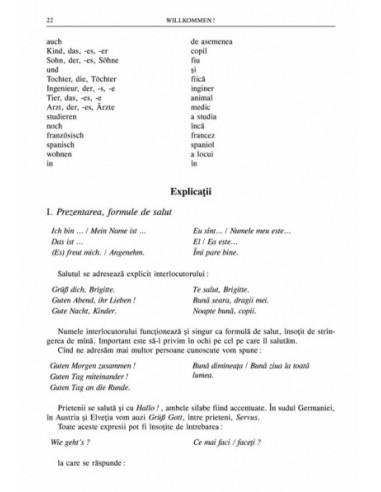 Willkommen! Manual de conversație în...