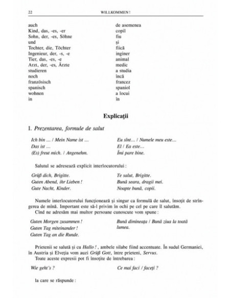 Willkommen! Manual de conversație în limba germană