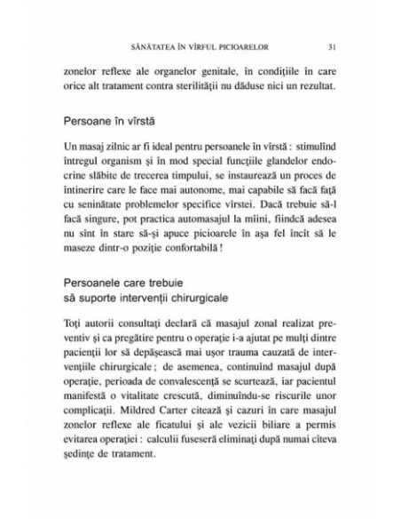 Reflexologia plantară pentru sănătatea întregului corp. Masajul zonal al piciorului