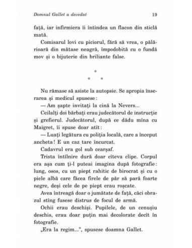 Domnul Gallet a decedat