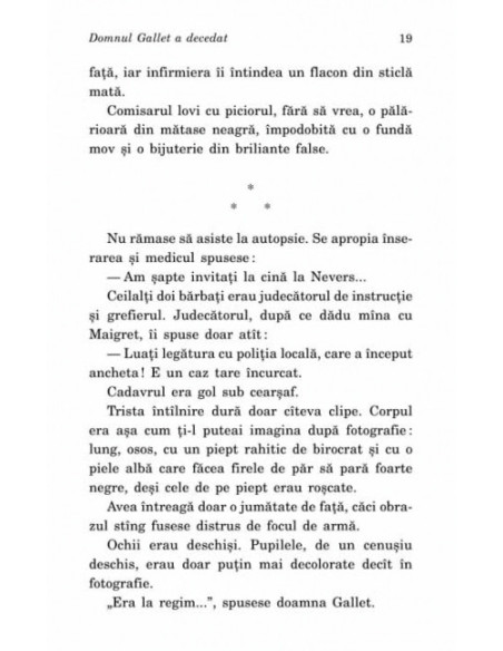 Domnul Gallet a decedat