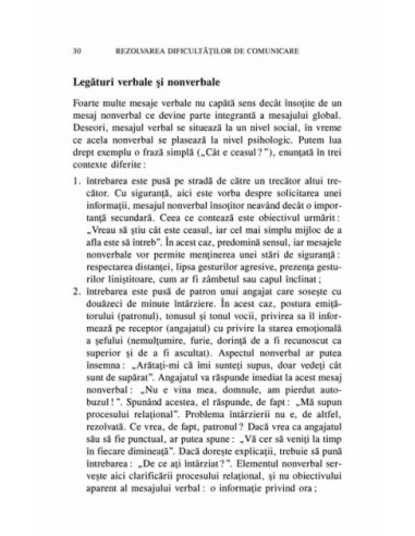 Rezolvarea dificultăților de comunicare Rezolvarea dificultăților de comunicare