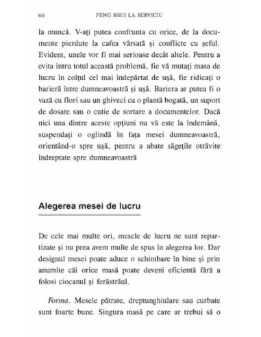 Feng shui la serviciu. Cum să-ți...