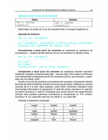 Informatică pentru clasa a VI-a....