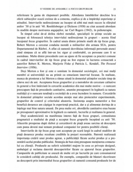 Metoda focus grup. Ghid practic pentru cercetarea aplicată