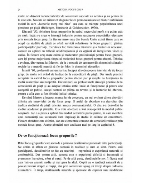 Metoda focus grup. Ghid practic pentru cercetarea aplicată