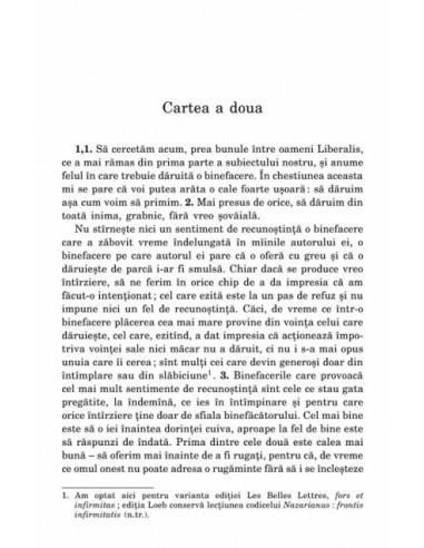 Despre binefaceri • Despre îngăduinţă