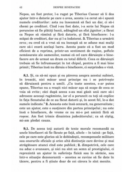 Despre binefaceri • Despre îngăduinţă