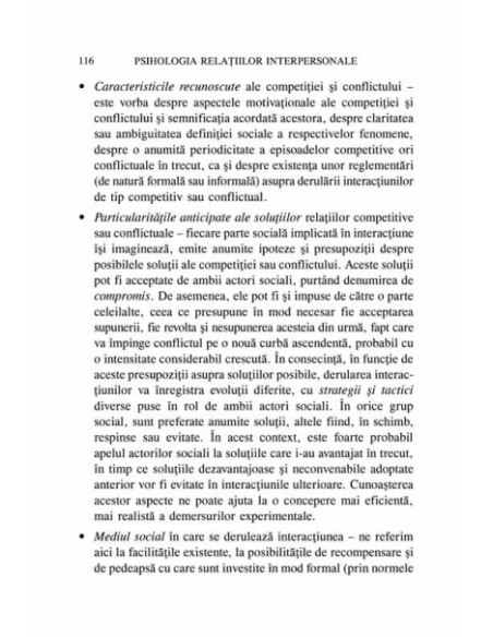 Psihologia relațiilor interpersonale. Competiție și conflict