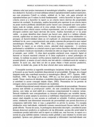 Evaluarea personalității. Modele...