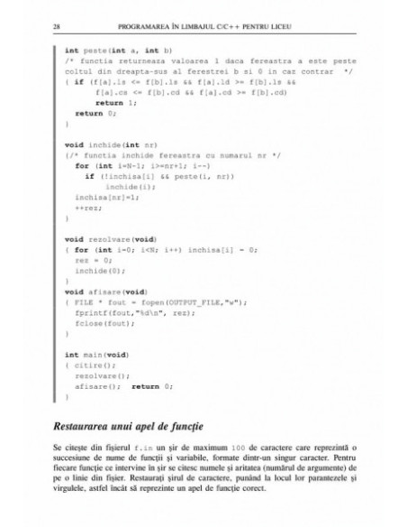 Programarea în limbajul C/C++ pentru liceu. Volumul al II-lea: Metode și tehnici de programare