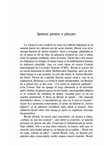 Peter Brook. Spre teatrul formelor... Peter Brook. Spre teatrul formelor...