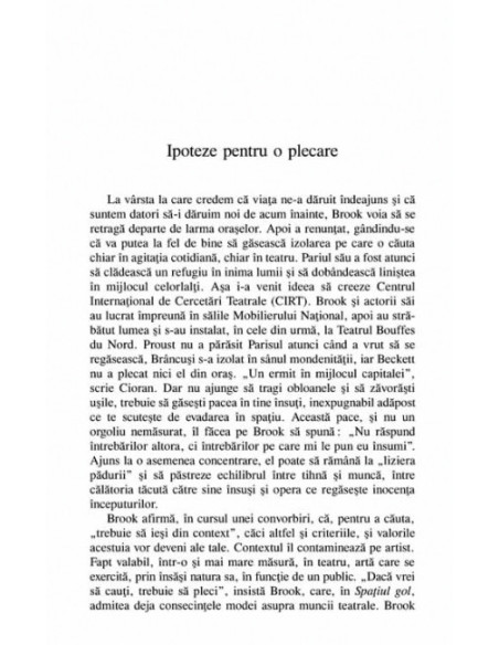 Peter Brook. Spre teatrul formelor simple