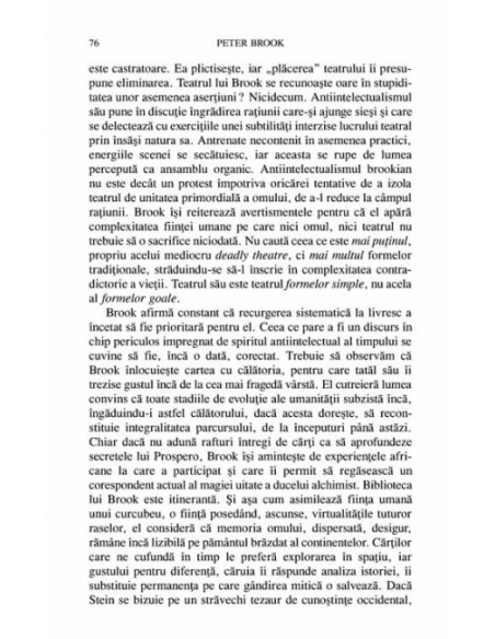 Peter Brook. Spre teatrul formelor simple