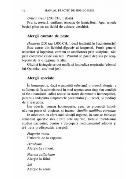 Manual practic de homeopatie. Noțiuni de bază, tratament și materia medica