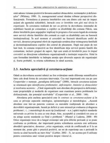 Metode apreciative în asistența...