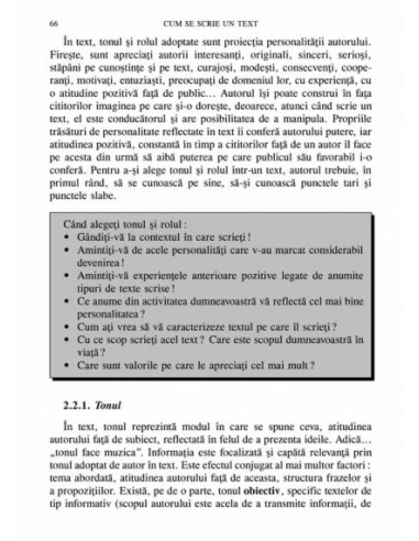 Cum se scrie un text Cum se scrie un text