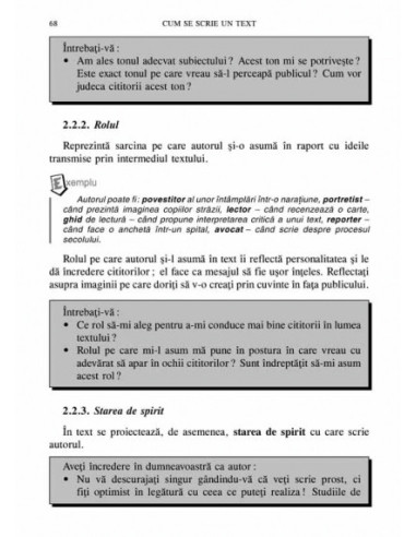 Cum se scrie un text Cum se scrie un text