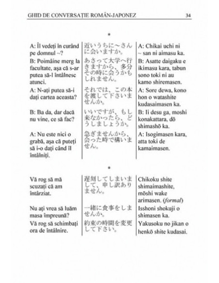 Ghid de conversație român-japonez
