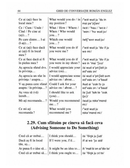 Ghid de conversație român-englez