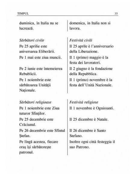 Ghid de conversație român-italian