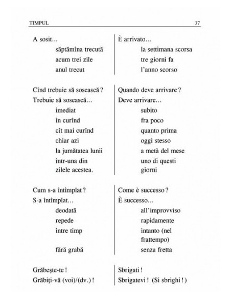 Ghid de conversație român-italian