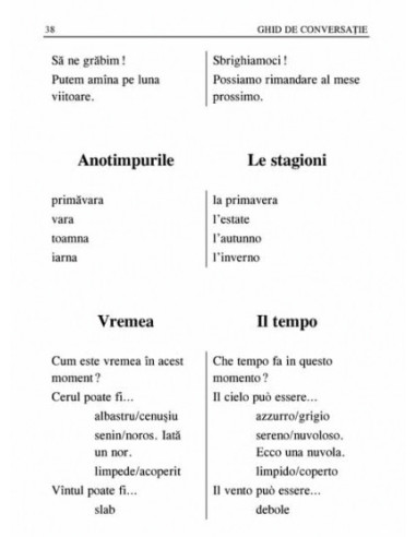 Ghid de conversație român-italian