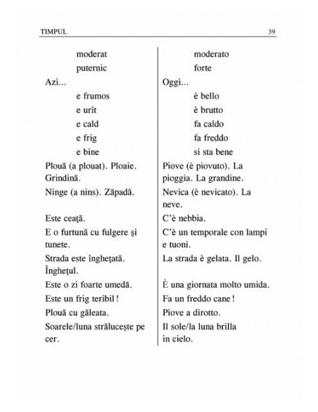 Ghid de conversație român-italian