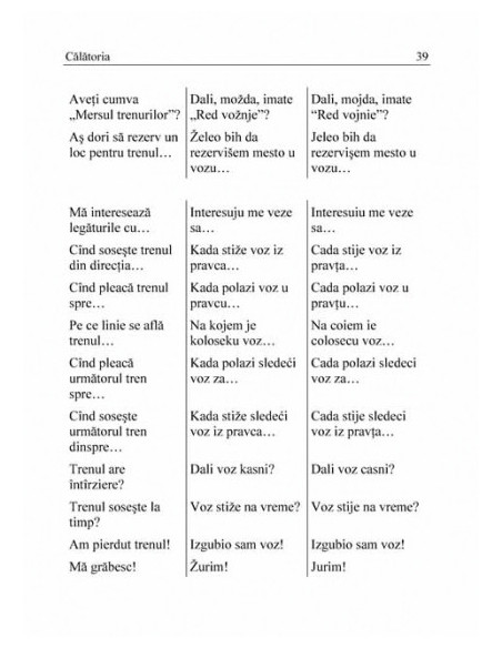 Ghid de conversație român-sârb